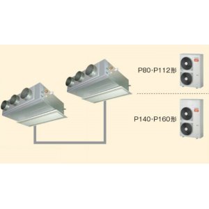 画像: 大阪・兵庫・京都・滋賀・奈良・和歌山・業務用エアコン　東芝　寒冷地向けエアコン　天井理込ん形　ビルトインタイプ　ワイヤードリモコン　省工ネneo　同時ツイン　ABHB16052M　P160（6馬力）　三相200V　寒冷地用スーパーパワーエコ暖太郎