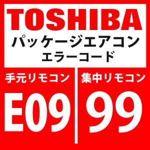 画像: 東芝　パッケージエアコン　エラーコード：E09 / 99　「内機・外機通信回路異常」（外気側検出）　【インターフェイス基板】